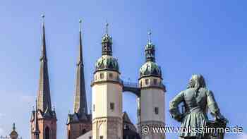 Touristen auf Turm der Marktkirche in Halle eingesperrt: Panne bei Marketing-Aktion - Volksstimme