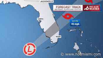 Tropical Storm Warning for South Florida; Heavy Rain, Possible Flooding