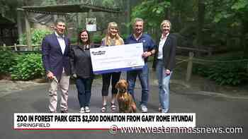 Zoo in Forest Park receives $2,500 donation from Gary Rome Hyundai - Western Massachusetts News