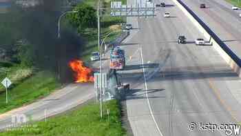 State patrol: No injuries in fiery crash along I-35 near Forest Lake - KSTP