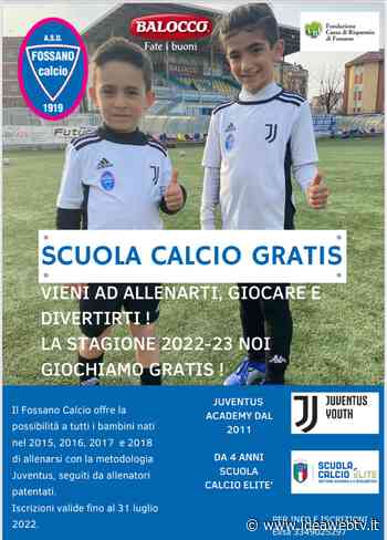 Al Fossano Calcio i bambini dai 4 ai 7 anni giocano gratis - IdeaWebTv