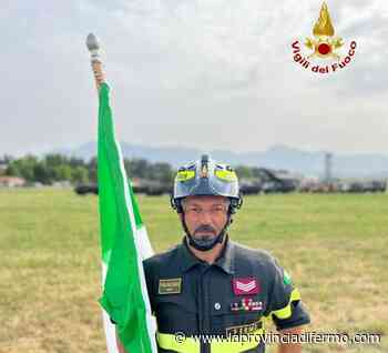 Festa della Repubblica, il vigile del fuoco Censi porta Fermo nella sfilata lungo i Fori Imperiali - Laprovinciadifermo.com