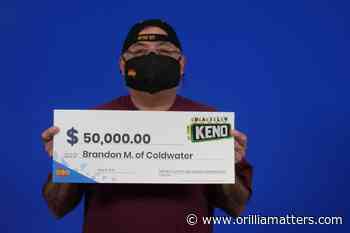 Coldwater man 'very happy' after winning $50000 lottery prize - OrilliaMatters