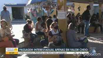 Transporte interestadual que faz a linha Juazeiro-Petrolina deixa de aceitar meia passagem para estudantes - g1.globo.com