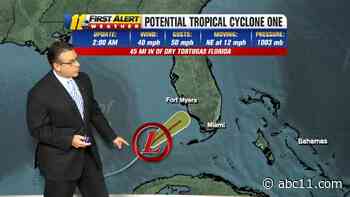 Storm over Florida could become 'Alex' soon, National Hurricane Center says
