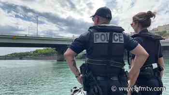 Lyon: la Brigade nautique en alerte face à la hausse des baignades interdites dans le Rhône et la Saône - BFMTV