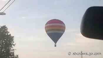 WATCH:  Hot air balloon crashes into Wisconsin train