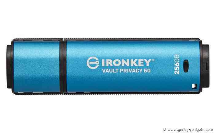 Kingston IronKey Vault Privacy 50 USB drive with XTS-AES 256-bit Encryption