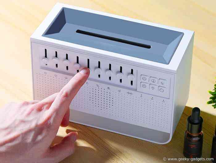 Fismool white noise machine and aromatherapy diffuser