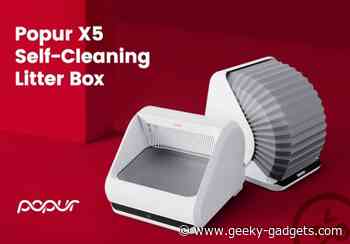 Popur self cleaning cat litter tray