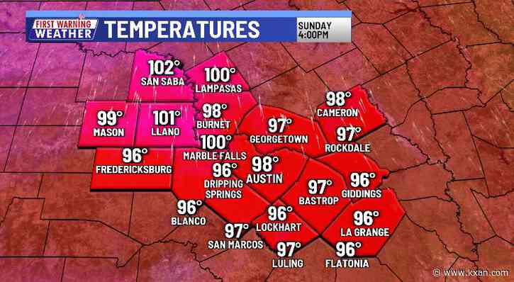 Triple digit waits until after the weekend to arrive