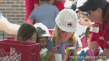 Girl Scouts learn about the construction industry