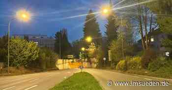 LED-Lichter am Ebertring Memmingen - IMSÜDEN