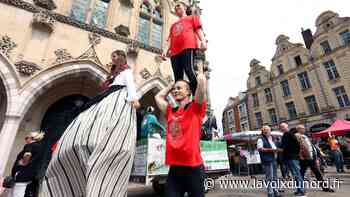 Arras fait le cirque pour mobiliser et décrocher le titre de Plus beau marché de France - La Voix du Nord