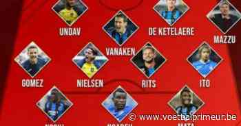 VP's 11 v/h seizoen: Club Brugge hofleverancier met vijf spelers, drie Unionisten - VoetbalPrimeur.be
