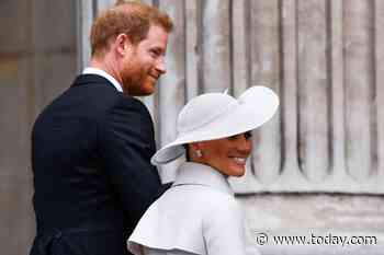 Harry and Meghan attend church service in first public appearance during Platinum Jubilee