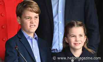 Princess Charlotte reveals toothless grin as she roars with laughter with Prince George - new Jubilee pics - HELLO!