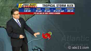 Tropical Storm Alex forms as first official named storm of 2022 Atlantic hurricane season