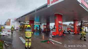 Unwetter Ylenia: Sturm reißt Teile eines Tankstellendachs in Schenefeld ab - shz.de