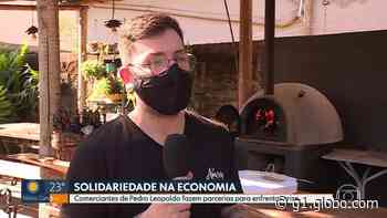 Comerciantes de Pedro Leopoldo, na Grande BH, adotam medidas criativas para enfrentar crise - Globo