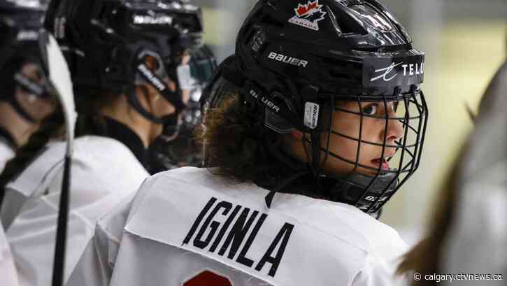 Jarome Iginla's daughter Jade arrives on international hockey stage