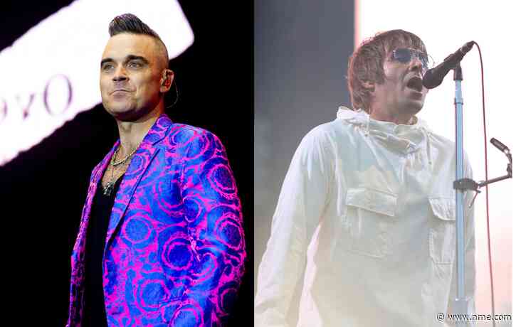 Robbie Williams covers Oasis at big homecoming gig