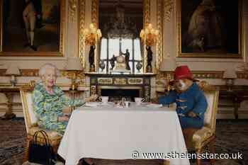 Queen in comic sketch with Paddington Bear at Jubilee concert - St Helens Star