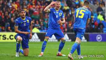 Ukraine's hopes of reaching this year's World Cup end with defeat against Wales