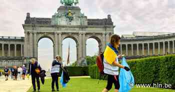 Oekraïners ruimen “uit dankbaarheid” Jubelpark op | Brussel | hln.be - Het Laatste Nieuws