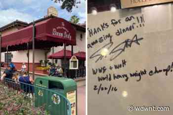 'Stone Cold' Steve Austin Claims Signature at Brown Derby Restaurant in Disney's Hollywood Studios is Fake - WDW News Today