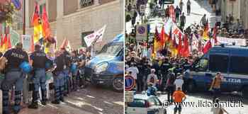 "Festival dell'Economia? Ipocrisia. I soldi del Pnrr per un'opera inutile come la Circonvallazione" (VIDEO). Il corteo No green pass e No tav contro Giovannini - il Dolomiti