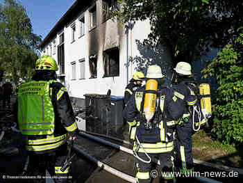 Einsatzleiter sieht den Brand von Zuhause
