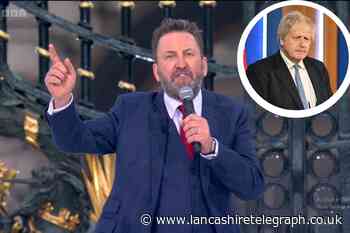 Blackburn's Lee Mack makes partygate joke at Platinum Party at the Palace