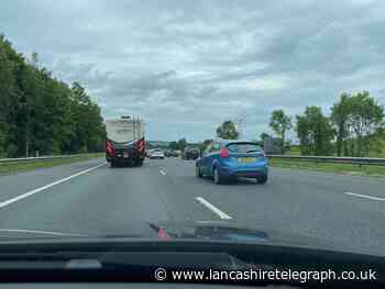 Why were there hour long delays on the M6 yesterday afternoon?