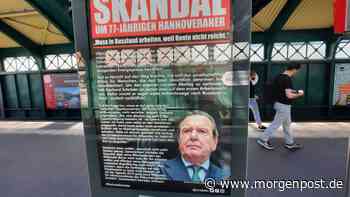 Berlin: Satire-Werbung übt scharfe Kritik an Gerhard Schröder - Berliner Morgenpost