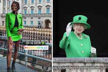 Blackburn: AJ Odudu wears matching outfit with the Queen for Platinum Jubilee