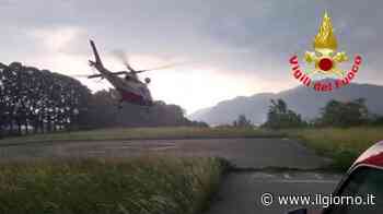 Lecco, in pericolo sullo strapiombo: i pompieri lo recuperano in extremis in elicottero - IL GIORNO