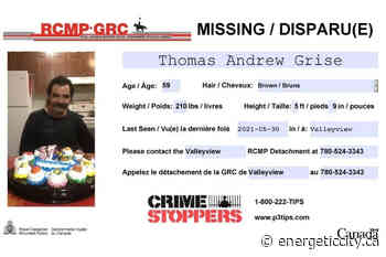 Valleyview RCMP seeking missing 60-year-old man - Energeticcity.ca - Energeticcity.ca