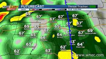 First Alert Weather: A bit of rain Monday, higher chances of rain later this week