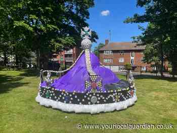 Bishop Challoner School's handmade crown for Queen's Jubilee