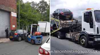 Accrington: Six illegal vehicles blocking pavements removed by police