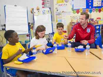 Memories of England star Harry Kane visiting Walthamstow school