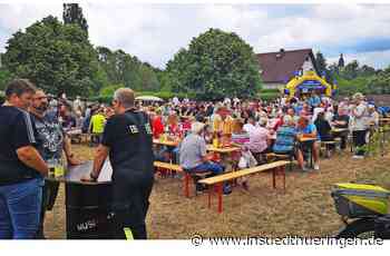 Feuerwehr grillt - 100 Kilo Keule zum 25. Ochsenfest - inSüdthüringen