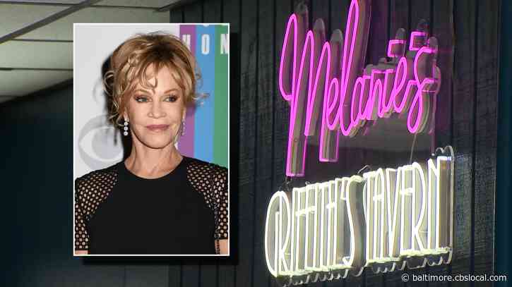 Actress Melanie Griffith Shouts Out Baltimore Bar Named After Her