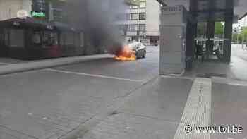 Auto brandt uit voor Shopping 1 in Genk - TV Limburg