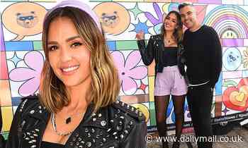 Jessica Alba joins husband Cash Warren at the RISE WITH PRIDE event in West Hollywood - Daily Mail