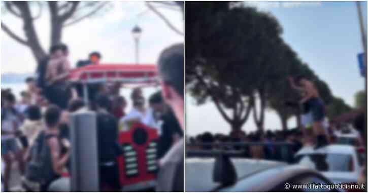 I tentati borseggi, l’assalto al trenino turistico e alle auto parcheggiate: le immagini di ciò che è accaduto a Peschiera del Garda il 2 giugno