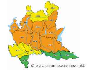 Allerta meteo per rischio temporali (ARANCIONE - moderata) - Comune di Cormano