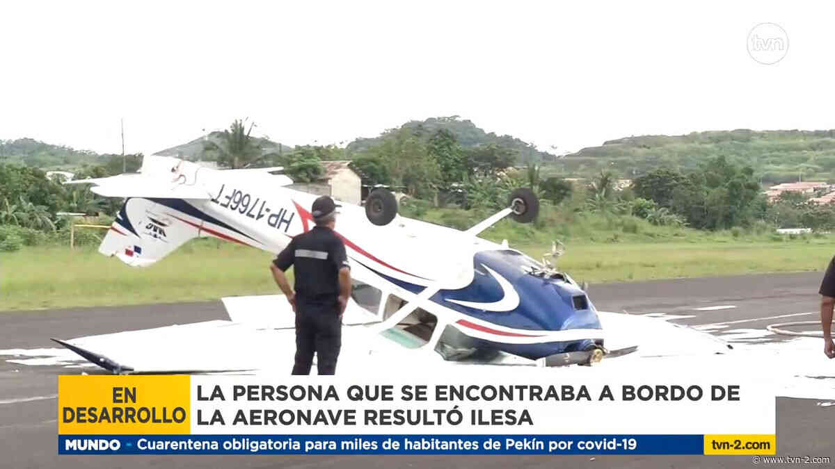 Aeronave sufre accidente en pista del aeródromo de Calzada Larga, informa Aeronáutica Civil - TVN Noticias