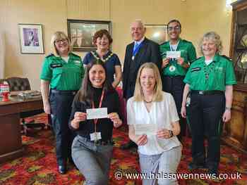 Former Dudley Mayor hands over more than £27000 to chosen charities - Halesowen News